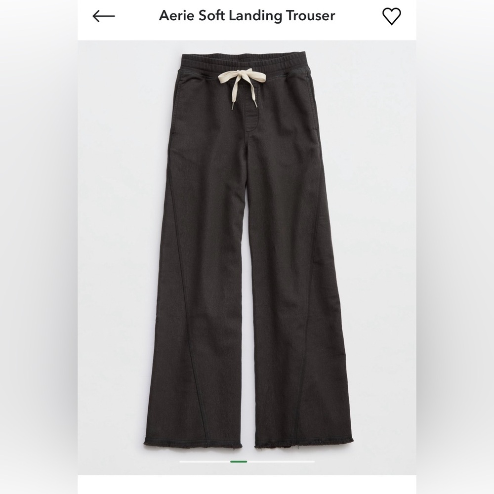 American Eagle Outfitters Black Wide Leg Pants - Picture 2 of 3